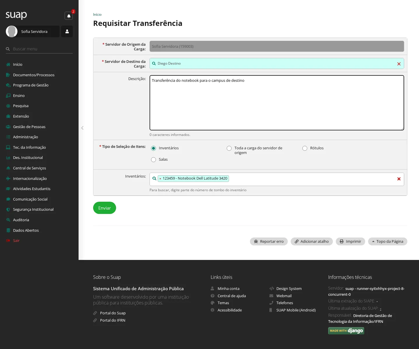 Transferência intercampi