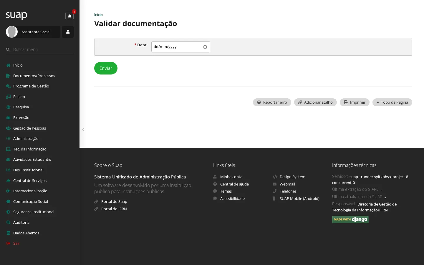 Validar documentação