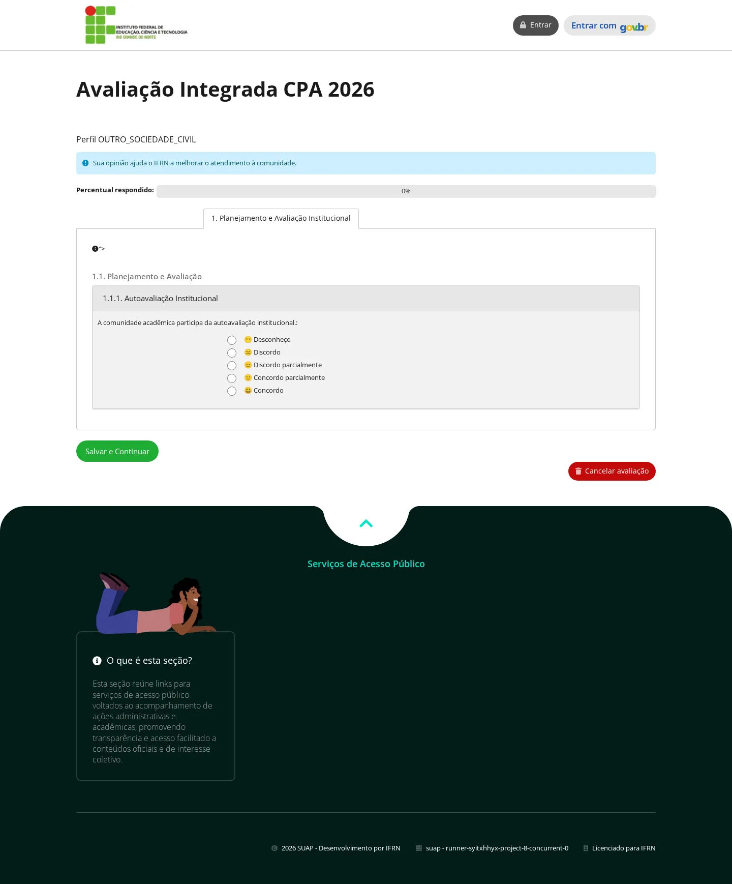 Questionário do público externo