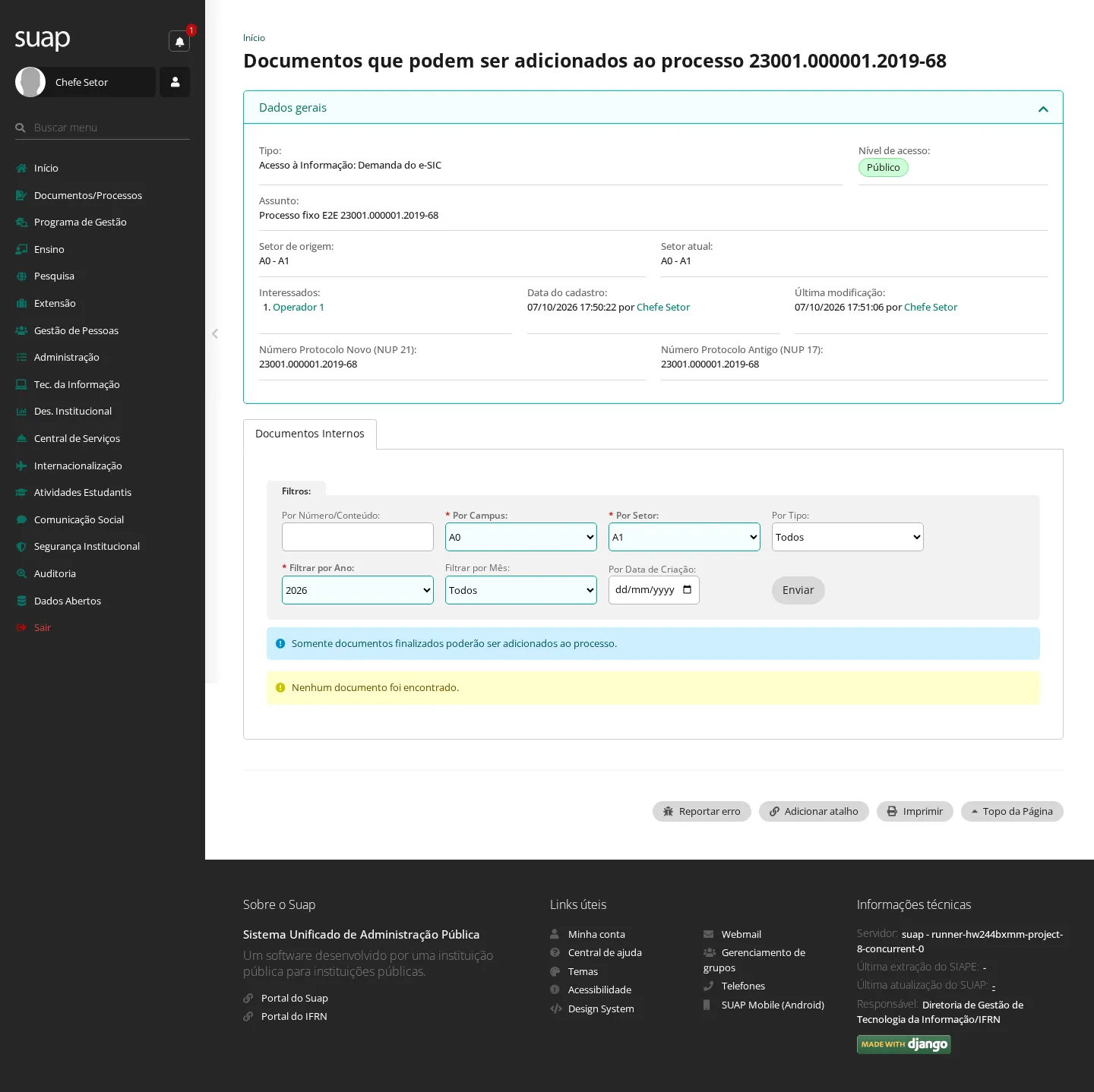 Documentos disponíveis