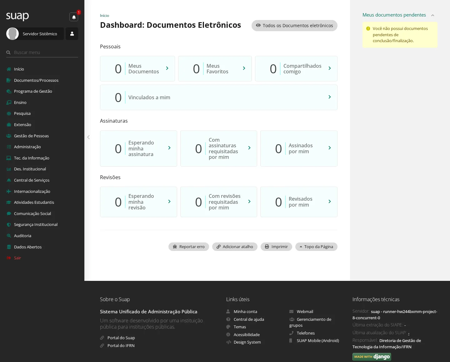Painel de Documentos Eletrônicos